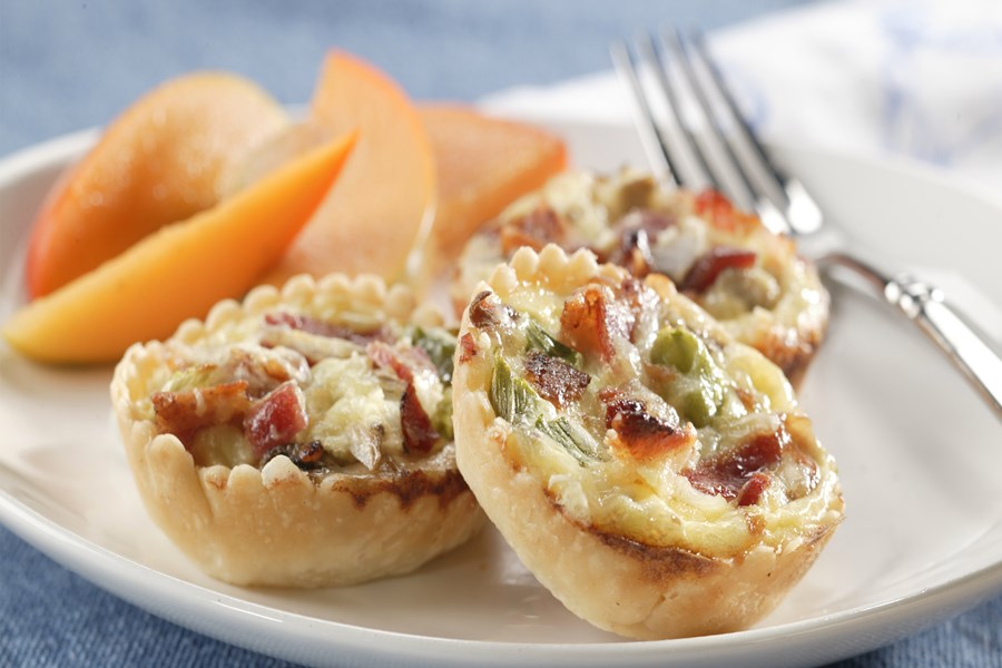 Bite-Sized Bacon and Mushroom Quiche