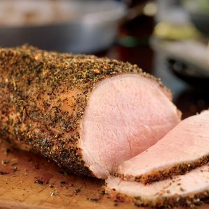 Pork Loin Roast with Herbed Pepper Rub