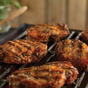 Country-Style Ribs with Peach Rosemary Glaze