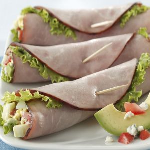 Cobb Salad Ham Roll-Ups